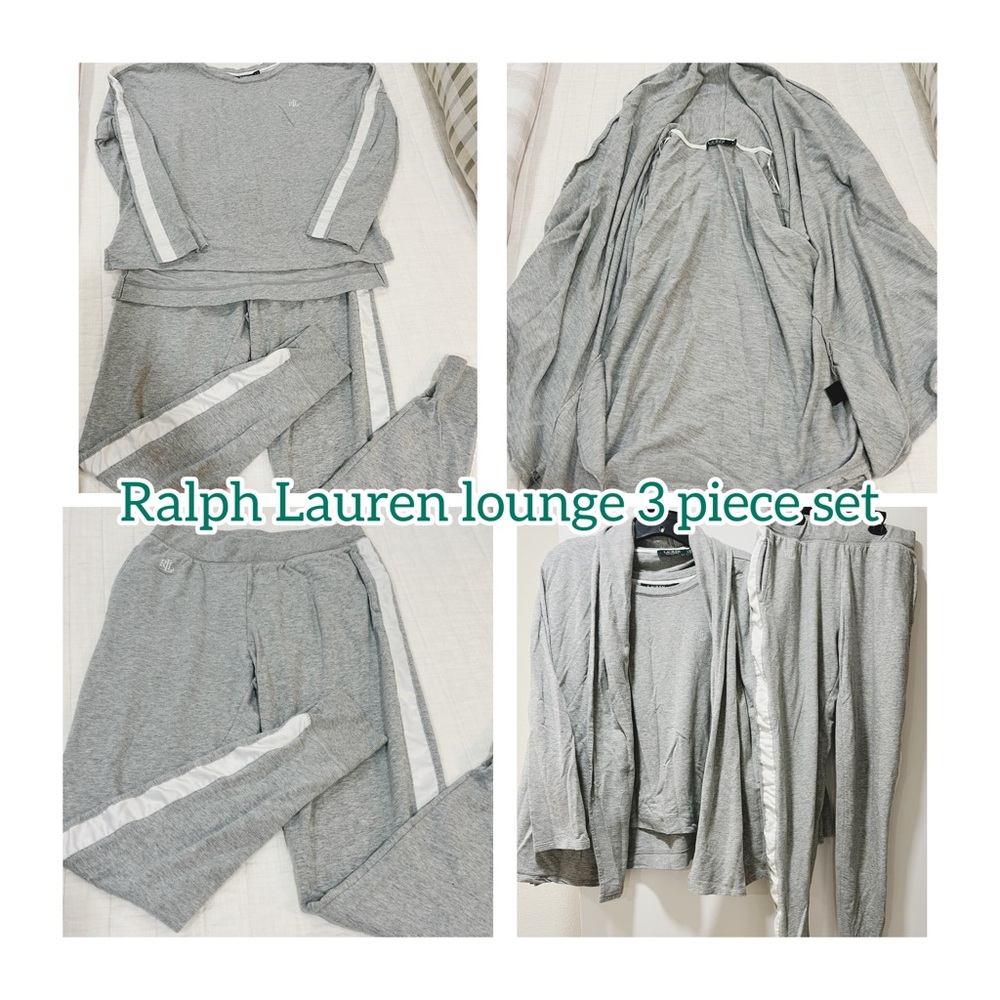 Ralph Lauren Heather Gray Lounge Set - Picture 2 of 8